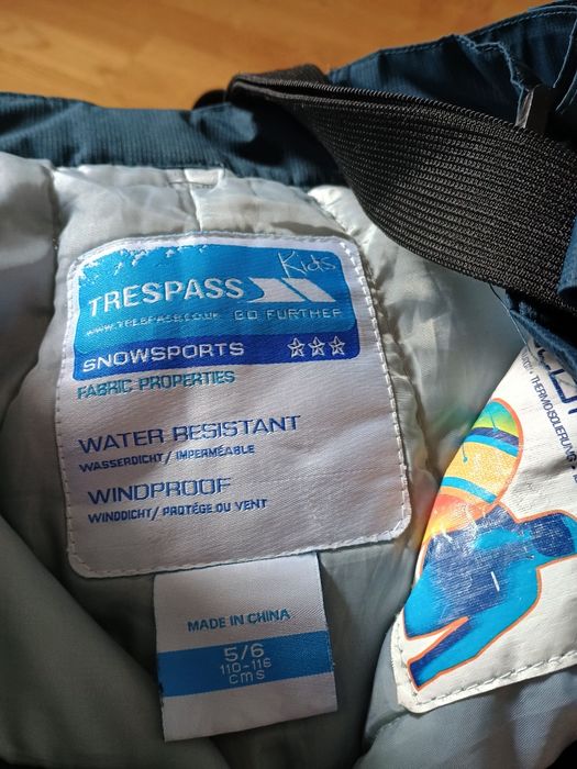 Spodnie narciarskie Tresspass Kids 110-116