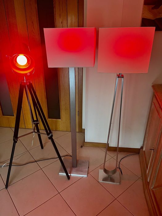 3 Candeeiros de Pé Modernos | Iluminação Sala / Quarto | Conjunto