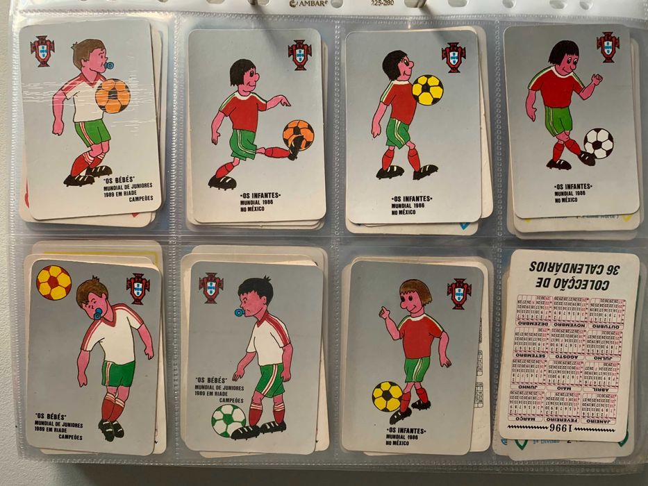 Calendários Antigos de Futebol - Mascotes / Bonecos (preço unitário)