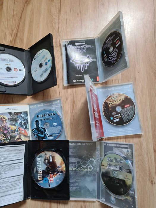 Mega zestaw gry pc battelfield riddick war truck neverwinter