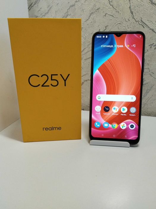 Мобильный телефон смартфон Realme C25Y, 4/1286гб , отличное состояние