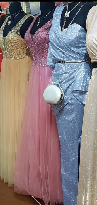 Sukienka brokat długa rozmiar 38