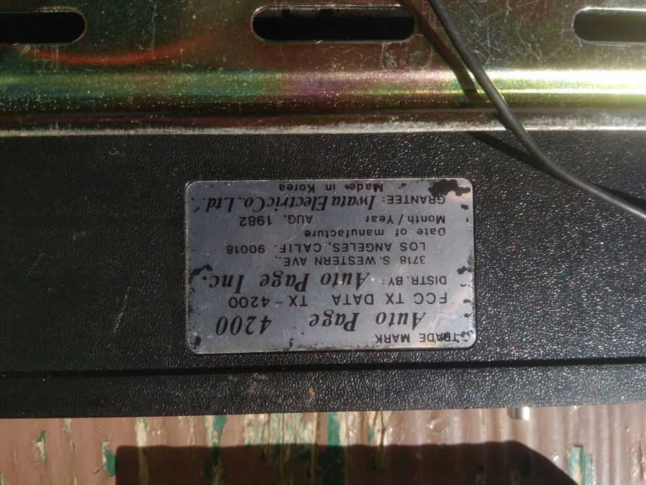 Emissor e receptor Auto page 4200 TX e RX