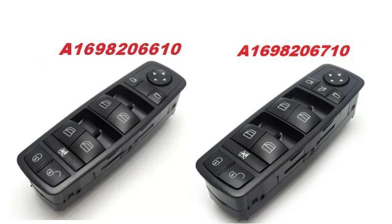 Comando botão vidros Mercedes Classe A B W169 e W245 A1698206610 e A1688206710