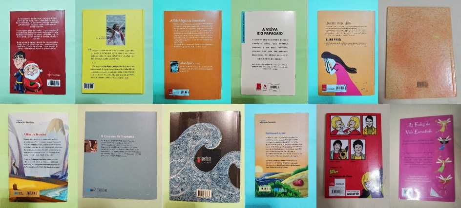 LOTE 12 LIVROS INFANTOJUVENIS (preços individuais na descrição)