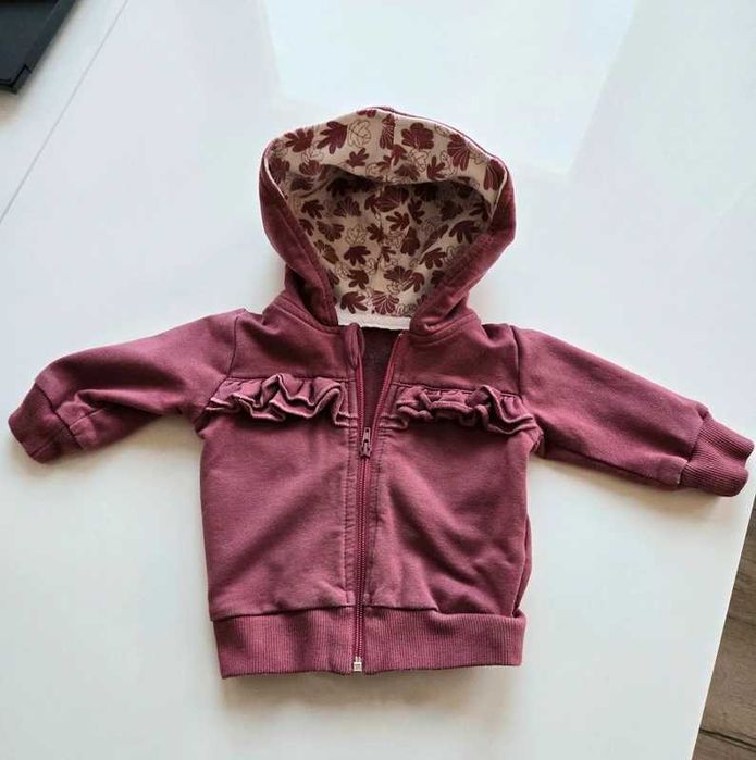 O. słodka bluza z kapturem dla maluszka bardzo dobrej jakości