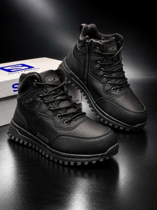 Мужские зимние ботинки Salomon на меху Termo +3° -31° Gore-Tex WaterProof не промокают батигки садамон натуральная кожа