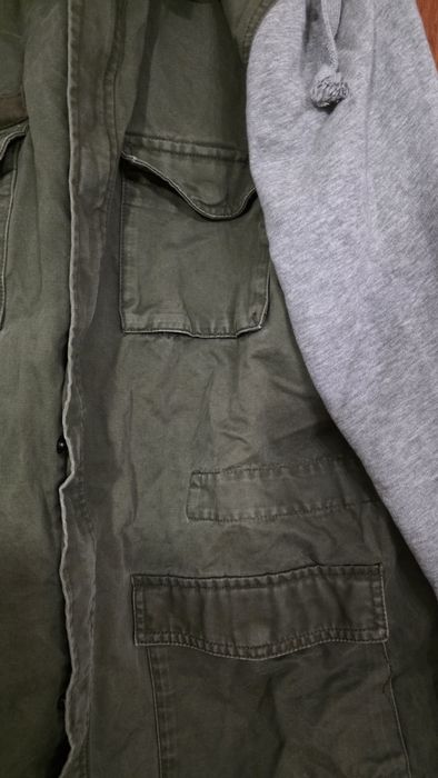 Bawełniana katana kurtka w kolorze khaki L