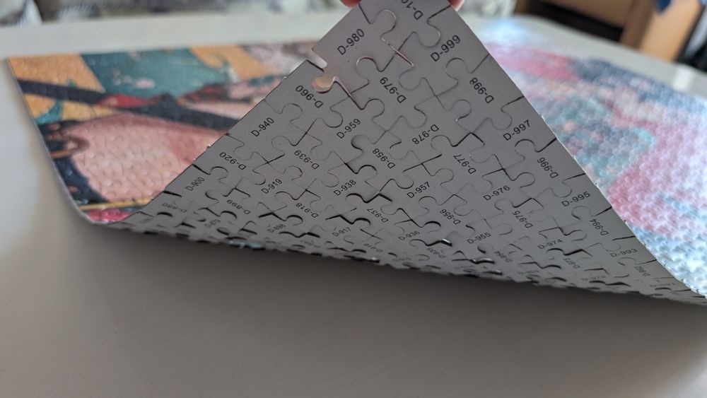 Японские большие Пазлы 1000 штук девушка японка самурай Japan puzzle