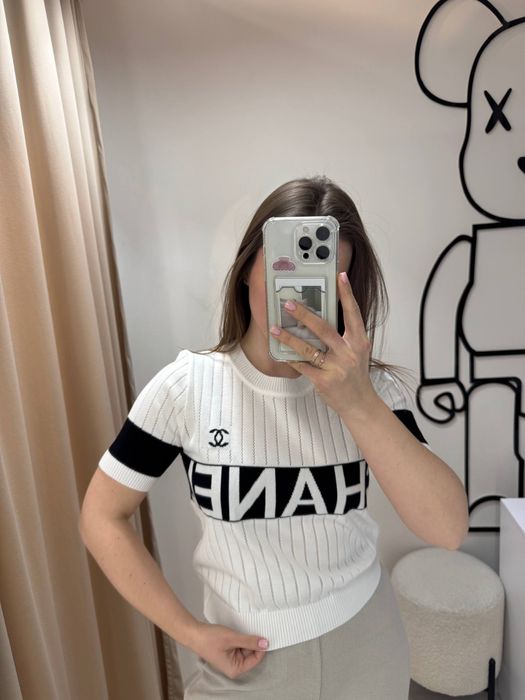 Футболка Chanel трикотаж