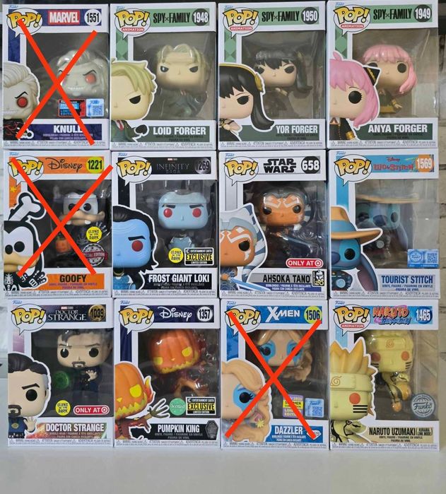 Фігурки фанко поп Funko pop розпродаж