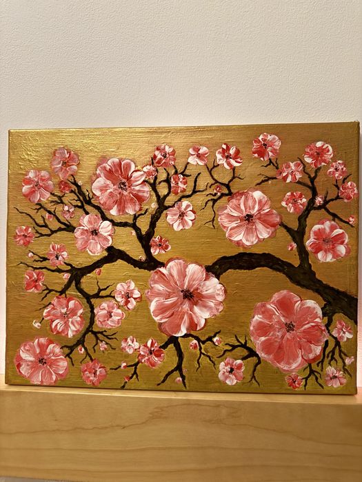 Obraz akrylowy “zlota sakura„
