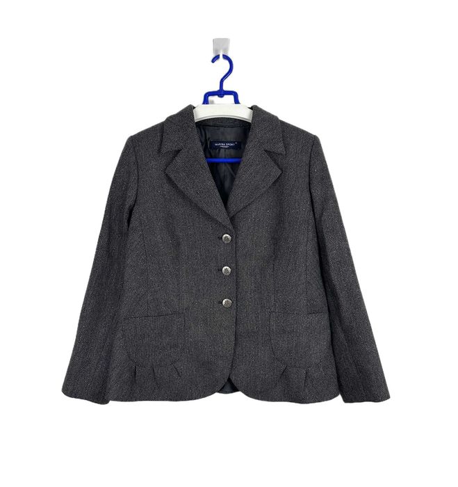 Marynarka damska MARINA RINALDI szara elegancka casual r. L