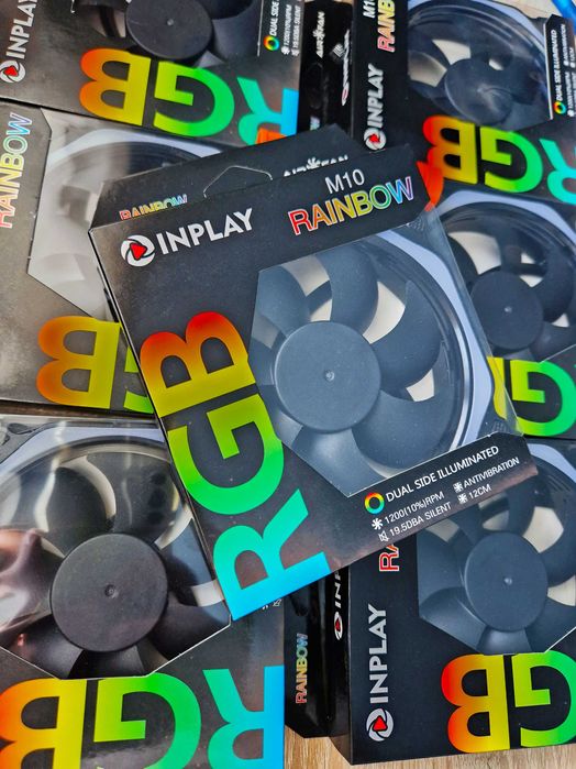 Вентилятор 120мм INPLAY M10 Rainbow  RGB кулер 120 mm