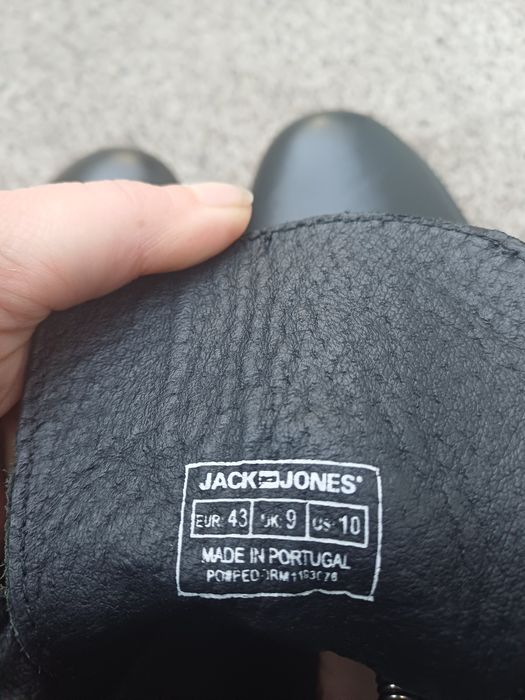 Шкіряні чоловічі черевики  Jack Jones  Premium,  43 розміру.