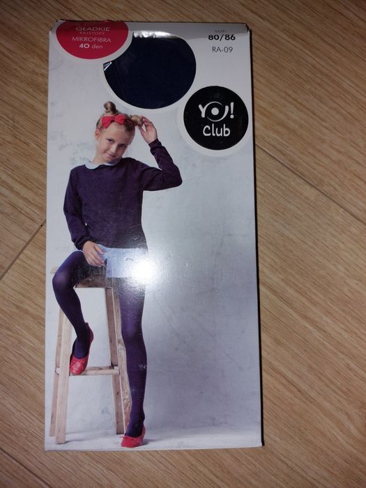 Rajstopy  mikrofibra  40 den [granatowy]- rozmiar  80/86