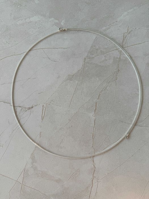 Srebrny łańcuszek pancerka Długi 80 cm pr.925 Piękny