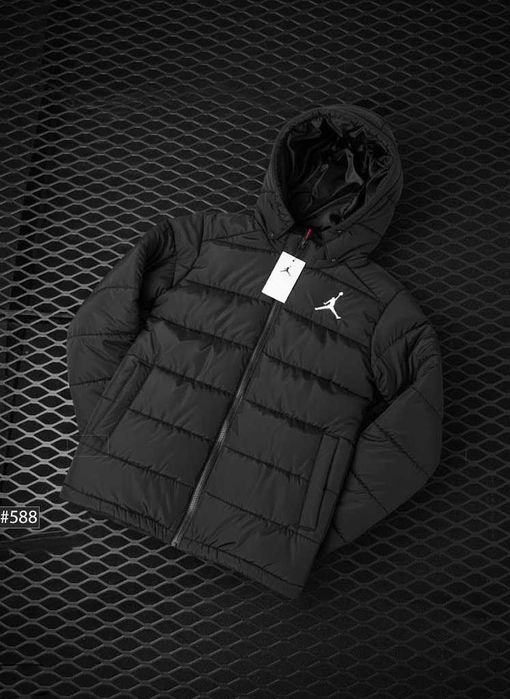 Куртка JORDAN Mini Logo , Черный Пуховик Джордан Найк