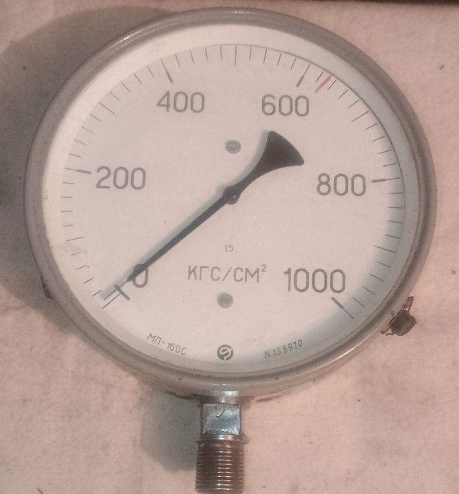 Манометр МП-160С (0-1000 кгс/см2)