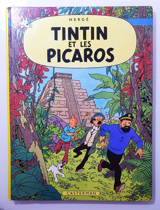 Comic Album ~ "TINTIN and the Picaros" ~ Casterman ~ French ~ Hardcover