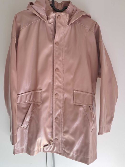 Blusão Impermeável de Menina ZARA – Rosa Velho