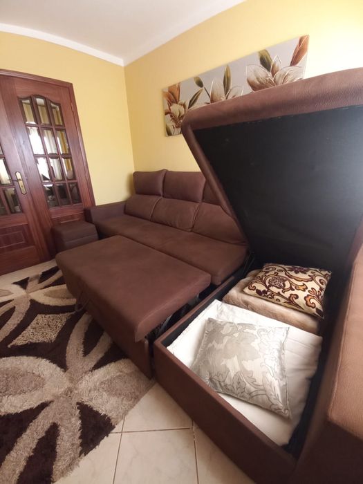Sofá-Cama Chaise Longue Quatro Lugares