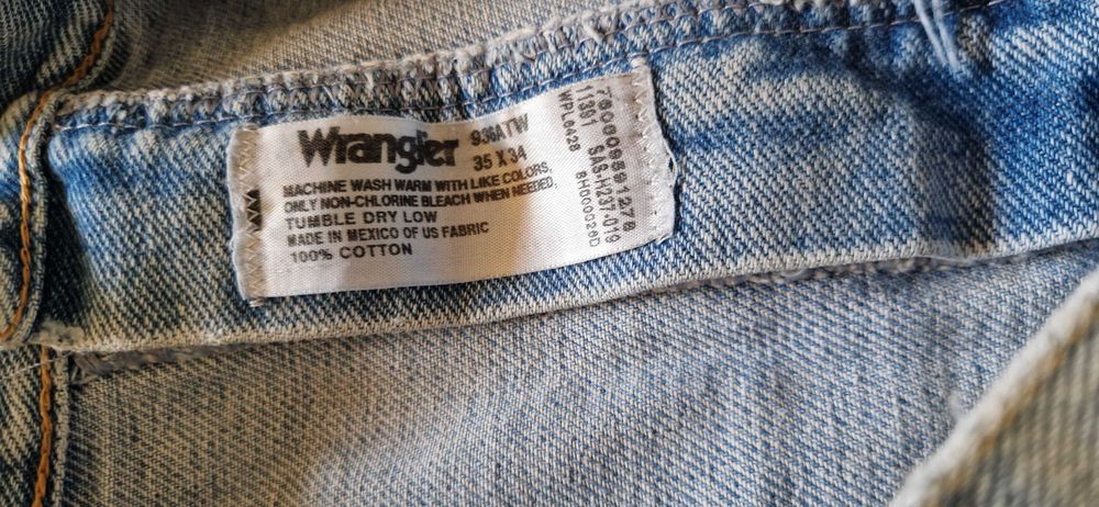 Klasyczne Spodnie Męskie jeans Wrangler W35L34