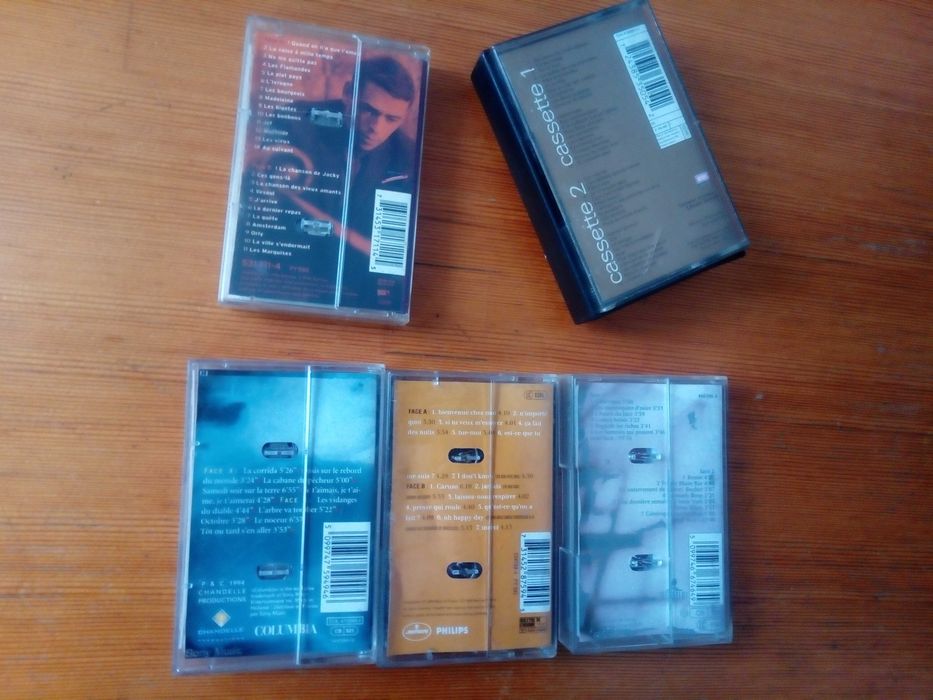 kasety muzyka francuska Brel Kaas, Aznavour