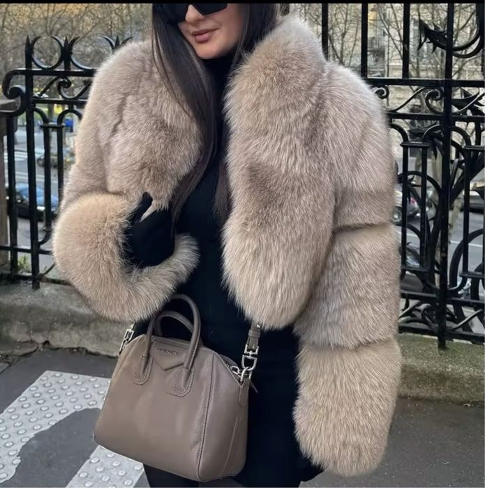 Kontantto futro kurtka czarna naturalna xs-3xl