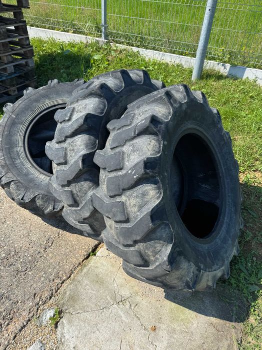 Opony ładowarka Manitou JCB 15.5/80-24 używane do dojeżdżenia na placu. 400/80-24 komplet 4 szt Alliance