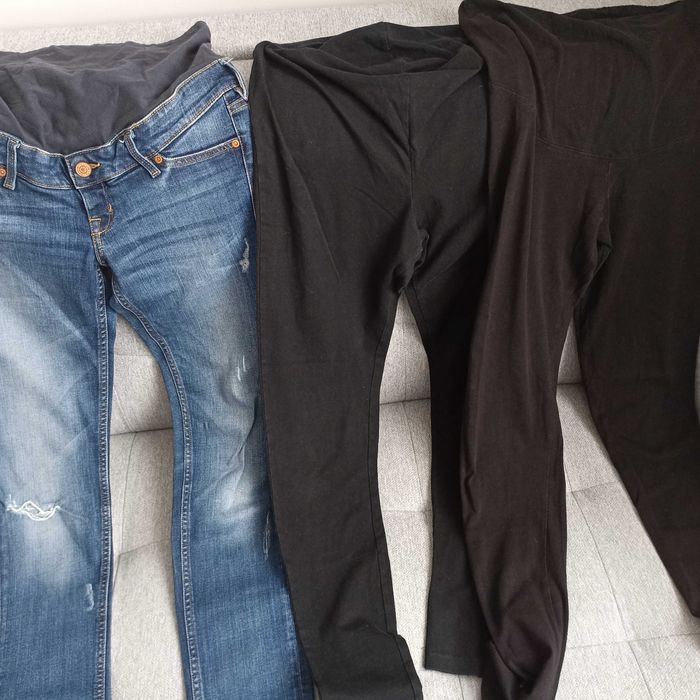 Spodnie ciążowe leginsy H&M 36/38