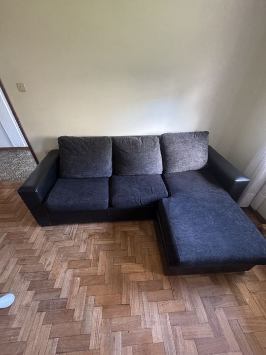 Sofa 3 lugares seminovo preto