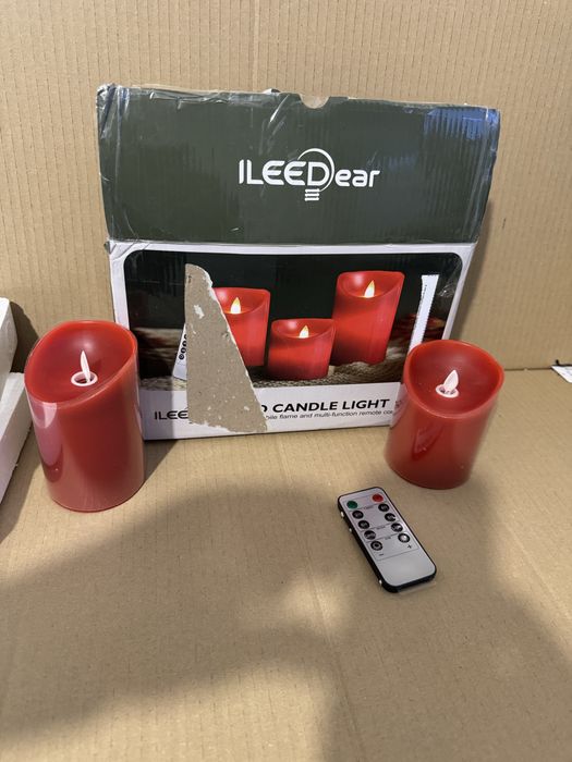 Zestaw świec led ileedear to bezpłomieniowe, woskowe