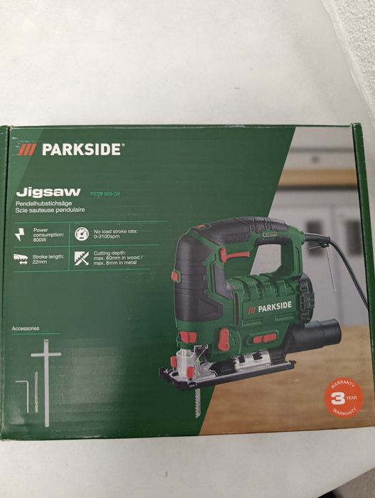 Маятниковий електролобзик Parkside PSTD 800 G6, лобзик парксайд мереже