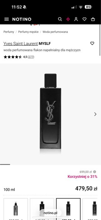 Perfumy YSL  myslf 100ml oryginalne