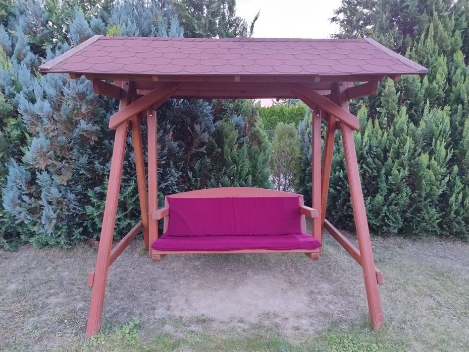 Huśtawka ogrodowa dębowa