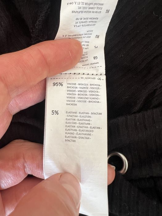 Bluzka czarma w prążki S krótka, widkiza