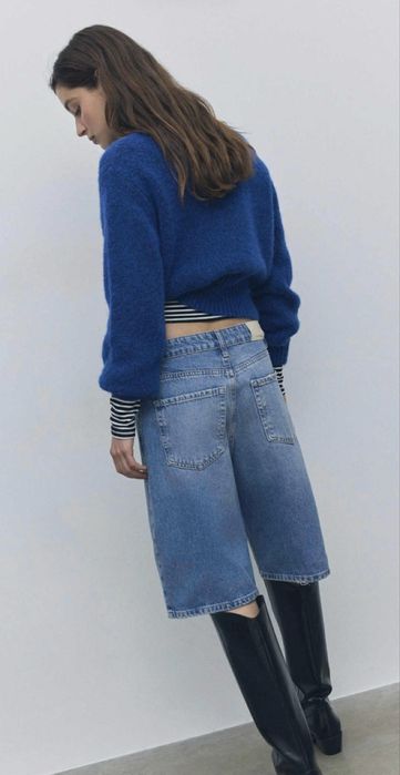 Джинсовые бермуды Stradivarius