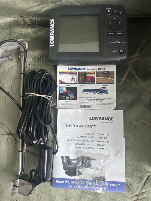 Ехолот Lowrance Mark-5x Pro, HUMMINBIRD,Garmin