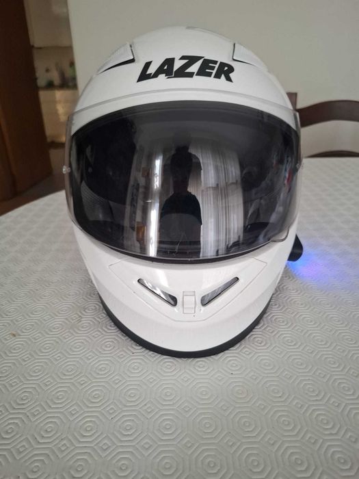 Capacete Lazer integral impecável com intercomunicador
