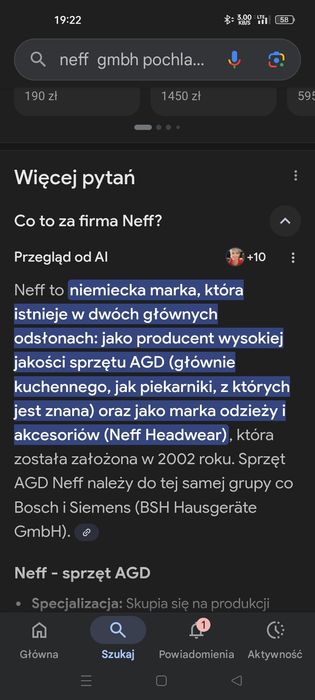 Duży okap neff Niemiecki!