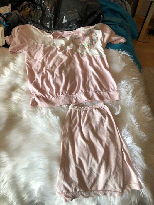 pijama calcoes e tshirt rosa tamanho m
