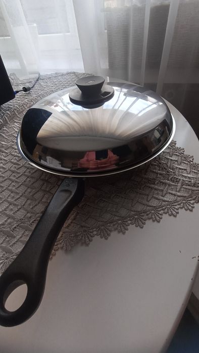 Patelnia niemiecka stalowa 30 cm Fissler