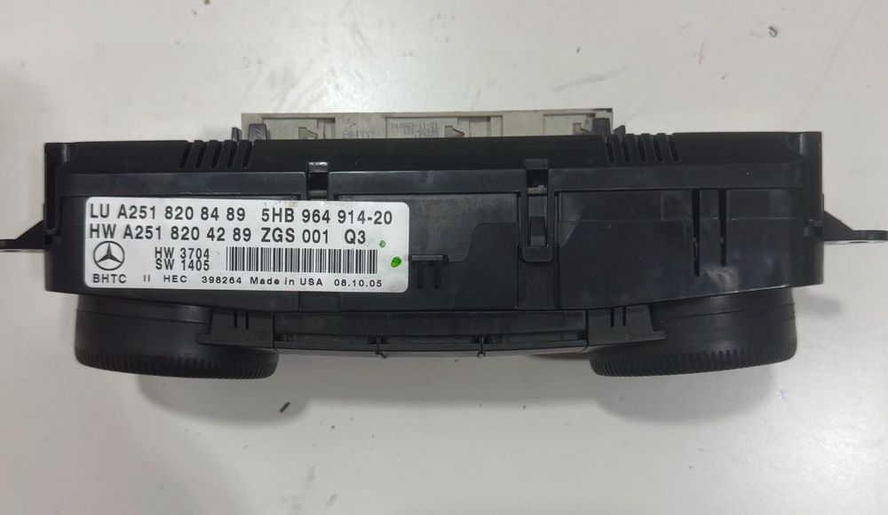 Control Ac/chaufagem Mercedes Ml/R W164/W251