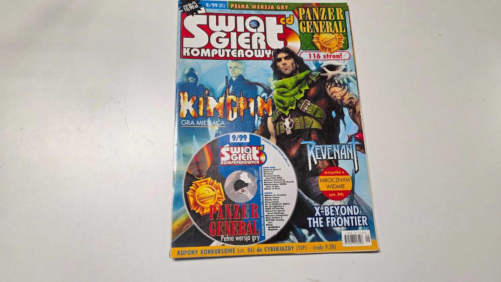 Świat gier komputerowych 9/99 edycja CD czasopismo