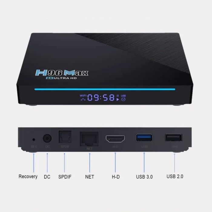 H96 Max RK3566 Android TV Box - 8GB RAM / 128GB ROM - Nova