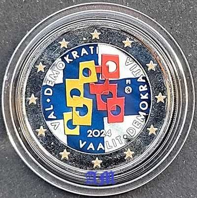 FINLÂNDIA 2€ Moedas Coloridas
