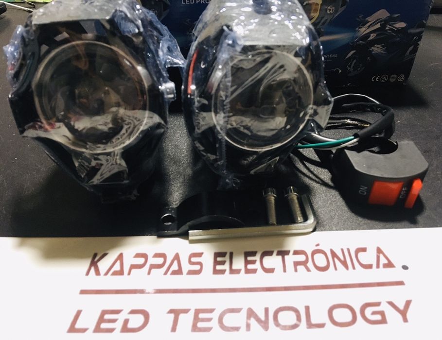 Faróis moto/Foco auxiliares Led 125w 9600Lm