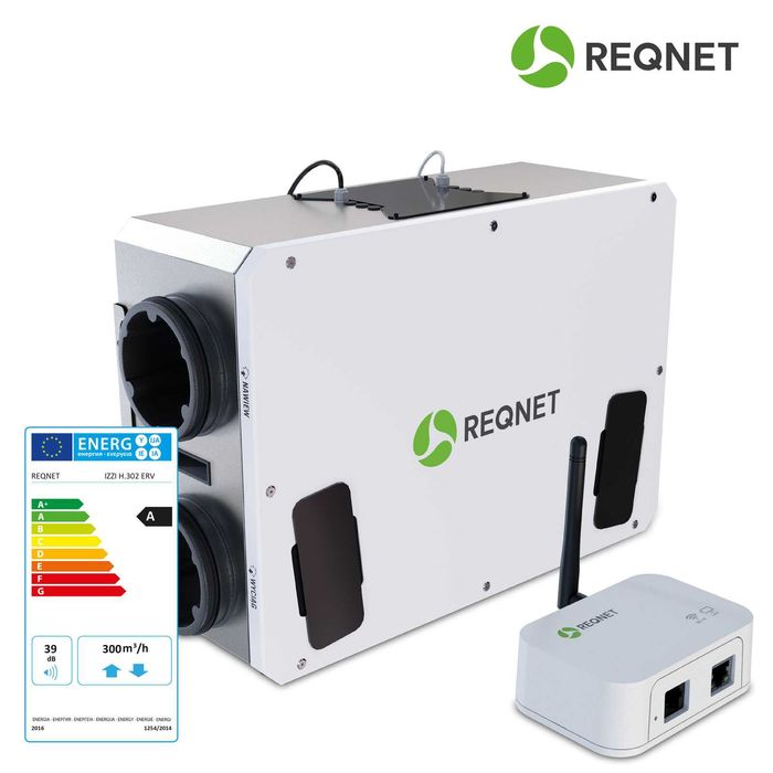 NOWY Rekuperator iZZi H.302ERV CONNECT-moduł WIFI-PRAWY Faktura