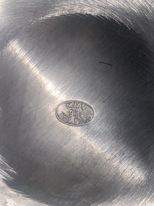 Castiçal estanho puro 95% novo